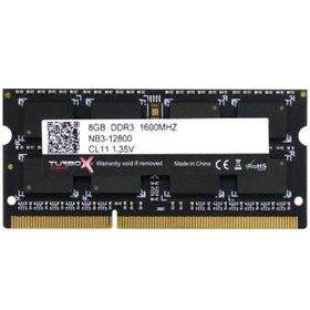 Resim Turbox Evorion X 8 GB DDR3 1600 MHz CL11 Notebook Ram 