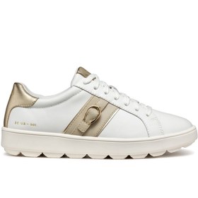 Resim Geox Kadın Vizon D Spherica Ecub - 1 A - Nappa Bağcıklı Deri Sneaker D46WEA00085C1ZH6 