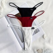 Resim 3 adet Kadın Dikişsiz Nefes Alabilen Tanga Külot - Seksi Düz Renk V-String İç Çamaşırı, Rahat ve Hafif Günlük Kıyafet, Her Gün Rahat Giyim | Dikişsiz Tasarım | Hafif Kumaş 