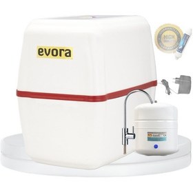 Resim 5 Filtreli 10 L Pompalı Beyaz Kapalı Oval Kasa Su Arıtma Cihazı 