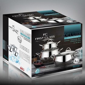 Resim First Class Delux Collection 6 Parça Çelik Güveç Tencere Seti 