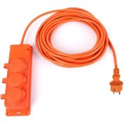 Resim Bylion 3'lü 10 Metre 3*2,5mm² Uzatma Kablosu - Turuncu 