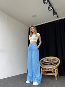 Resim Bebek Mavisi Plazzo Pantalon 