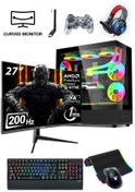 Resim IZOLY NextGen E-X i5-14400F 32GB 1TB M.2 NVMe RTX 4060 8GB 27" 200HZ 240mm Oyuncu Masaüstü Bilgisayarı 
