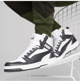 Resim Puma Rebound V6 Bilekli Unısex Spor Ayakkabı 39232601 Beyaz - Siyah 