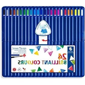 Resim Ergonomik Üçgen Kuru Boya Kalemi, Aquarell, 24 Adet 