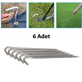 Resim Madfox Skewer C-Kafa Çadır Kazığı 18 CM - 6 Parç 