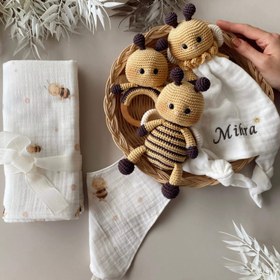 Resim Amigurumi Sevimli Arı Deluxe Bebek Seti - Oyuncak 