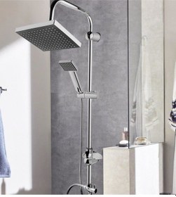 Resim Hitfoni Black Yağmurlama Robot Tepe Duş Sistemi Çok Fonksiyonlu Duş Seti Krom 