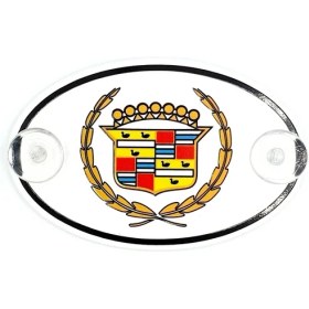 Resim BS.Elektronik Etiketçilere Özel Oval Cadillac Cam Süsü Pleksi Vantuzlu Arma (552067785) 
