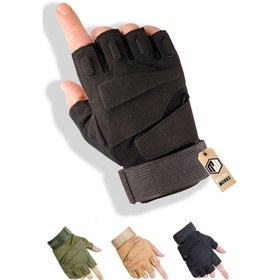 Resim Blackhawk Combat Siyah Taktik Motosiklet Bisiklet Airsoft Eldiven 