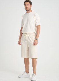 Resim Baggy Fit Bermuda & Şort Bej - Bej / S 