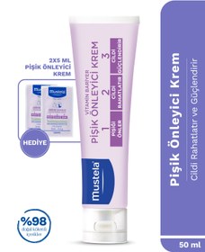 Resim Mustela Bebek Pişik Önleyici Koruyucu Doğal Kökenli Bakım Kremi 50ml Seyahat Boy 5+5ml Hediyeli 