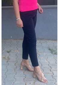 Resim Mia Butik Kadın Lacivert Boru Paça Pantolon Lacivert 