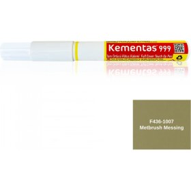 Resim Kementaş F436-1007 Metbrush Messing Tam Örtücü Rötuş Kalemi Tam Örtücü Rötuş Kalemleri 