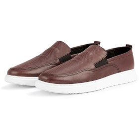 Resim Ducavelli Seon Hakiki Deri Erkek Günlük Ayakkabı, Loafer Ayakkabı, Yazlık Ayakkabı, Hafif Ayakkabı Kahve 
