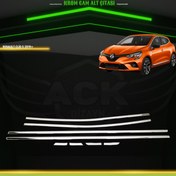 Resim ACK Dizayn RENAULT CLİO 5 2019+ ARACA ÖZEL KROM CAM ALT ÇITASI A+ 