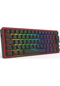 Resim Redragon K616 Fizz Pro Rgb Red Switch 2.4ghz Kablosuz Türkçe Mekanik Oyuncu Klavyesi 