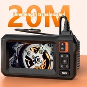 Resim Endüstriyel Boreskop, 4.3-Inch Endoskop, Su Geçirmez, Tek Mercekli 8 LED Işıklı, Boruları Kontrol Etmek, Kanalizasyonlarda Anahtarları Almak, Araç Tamirleri İçin, Ekstra Uzun Kablo 20M/30M/15M Opsiyonel 