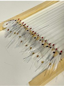 Resim Palamut Çaparisi - Beyaz Tüy Sarı Hologram 