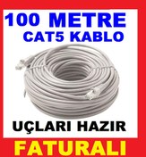 Resim Cat6 Bakır Internet Ethernet Kablosu 100 M 