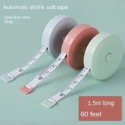Resim 1 Adet 60 İnç Çift Taraflı Katlanabilir Mini Yumuşak Mezura - Dikiş, Terzilik, Örgü ve Kumaş Ölçüm için Taşınabilir Tek Tıklamalı Cetvel, İki Kanca, Dikim Aleti, Dayanıklı Mekanizma, Pürüzsüz Kaplama, Sağlam Yapı, DIY Tutkunları İçin Kompakt Tasarım 