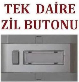 Resim 1 Adet Tekli Alüminyum Sıva Üstü Zil Butonu-1'li Zil Butonu 