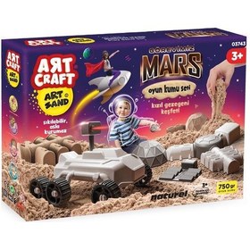 Resim Art Sand Görevimiz Mars Kum Seti 750 Gr. - Oyun Kumu Seti - Kinetik Kum Seti - Natural Kum - Doğal K Renkli 
