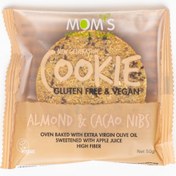 Resim MOM'S NATURAL FOODS Almond & Cacao Nibs Gluten Free Cookie 50g 
