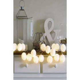 Resim Canderel Işıklı Koton Top Dizeleri LED 10'lu 1,5 M- Pembe 