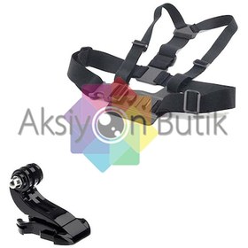 Resim Gopro Uyumlu Kamera Göğüs Askısı Ve J-hook Bağlantı Aparat 