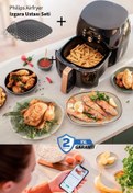 Resim Philips Izgara Usta Seti + Hd9867 Premium XXL 7,3 Litre Airfryer & Fritöz 