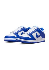 Resim Nike Dunk Low Gs Leather Unisex Sneaker Hakiki Deri Beyaz Mavi Günlük Spor Ayakkabı Mavi - Beyaz 