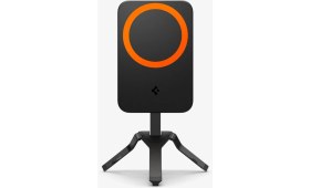 Resim Spigen MagFit iPhone için MagSafe özellikli Tripod + Telefon Tutucu Stand Black S319 - AMP05994 
