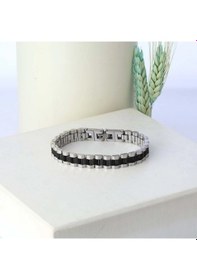 Resim Moncuk Design Siyah Beyaz Ful Çelik Bileklik 33511g1d5m Siyah 