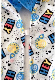 Resim Kapşonlu Çocuk Plaj Havlusu Hey Mavi 