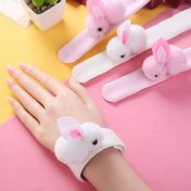 Resim Sınır Ötesi Tatil Modelleri Sevimli Tavşan Snap Ring Küçük Hediye Tavşan Snap Ring Yeni Yıl Hediye Tavşan Kulak Snap Ring Günlük Giyim 