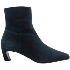 Resim Poletto Hakiki Deri Petrol Bot Topuklu 128 01-186 Petrol 