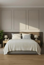 Resim Pufina 200x220 Çift Kişilik Tavşan Tüyü Battaniye Ekru 