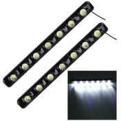 Resim Sones Adet 7w 210 Lm 6000k Drl Gündüz Farı, 7 Smd-5050 Lambalı, Dc 12v Beyaz Işık 
