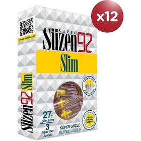 Resim Süzen92 Sigara Ağızlığı Filtresi Slim 27x12 Bundle 