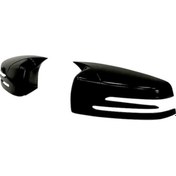 Resim Mercedes Benz W204 2007-2014 Batman Yarasa Ayna Kapağı Piano Black 