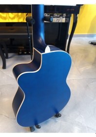 Resim Ravenni Rcg-120 4/4 Klasik Gitar Tam Boy Kesik Kasa Kılıf+penaseti+kapo Hediyeli Mavi 