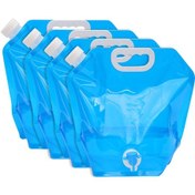Resim Skycity 4 Adet Mavi 10l Yemek Dereceli Katlanabilir Su Depolama Çantası - Valfli, Elden Taşınabilir, Kamp Ve Acil Durumlar İçin 