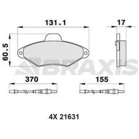 Resim Braxıs Ab0160 On Fren Balatasi 425114 425156 425291 