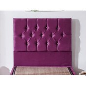 Resim Nironyatak Niron Violet Tek Kişilik Yatak Başlığı - 90 Cm Mor Kumaş Başlık - 