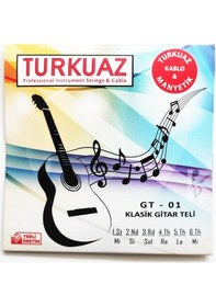 Resim Turkuaz Gt-01 Klasik Gitar Teli Set - Dupont Takım 