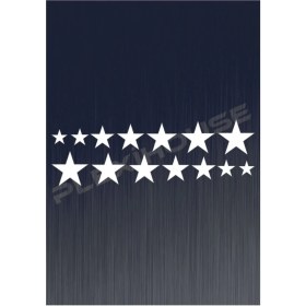 Resim Traktör Yıldız Seti ,erkunt,tümosan,,hattat,case Kabin Sticker 50X20CM 