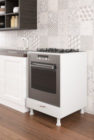 Resim Ardeno Çekmeceli Ankastre Fırın Mutfak Dolabı 