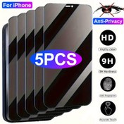 Resim 5 Adet iPhone 16 15 14 Pro Max Plus 13 12 Mini 11 Pro Max 16e için Gizlilik Koruyucu Cam, iPhone 13 14 15 16 Pro Max için 9H Sertlikte Anti-Gözlemleme Ekran Koruyucu 